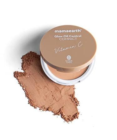 Mamaearth Glow Oil Control Compact Powder SPF 30 with Vitamin C & Turmeric - 9g (Ivory Glow) - Buy Online on GoSupps.com