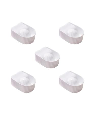 5 set Nail Soaking Bowl Nail Art Tool Manicure SPA Remover Acrylic for Home Salon White 14.8x11.5x5.7 cm 5 set White 14.8x11.5x5.7 cm