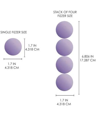 Onyx Professional Lavender Foot Fizzers - 4 Pack Aromatherapy Bath Bombs for Women - Relaxing Foot Spa Soak for Girls - Self Care Products - Buy Online on GoSupps.com