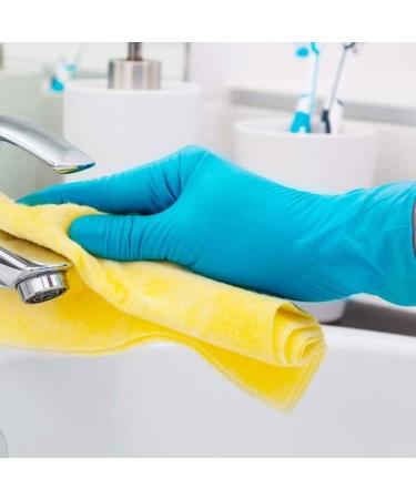 Nitrile Exam Gloves - Latex-Free, Powder-Free, Non-Sterile 5 mil (100 Pack, Blue/Black) - Large Size - Buy Online on GoSupps.com