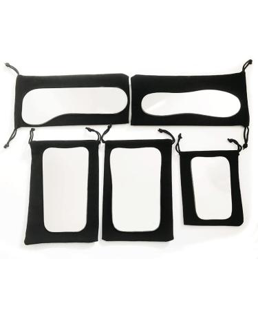 Stainless Steel Mirrors Photography Autoclavable Orthodontic Reflector Mirrors 5 PCS/Set