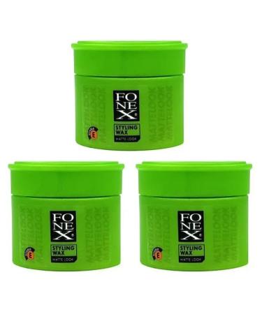 Fonex Matte Look Hairstyling Wax |Wax with a matt look |Matt effect |Texture with strong hold |For all hair types |Matt |100 ml (3 pieces) 100 g (3 pack)