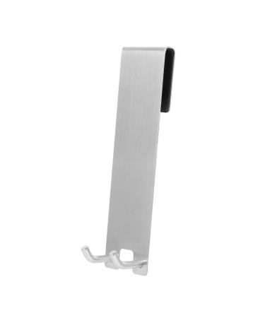 Alipis 2pcs Glass Door Hook Wall Hangers for Clothes Over The Door Coat Hooks Bathroom Door Hook Hanging 18X4.2X3.5CMx2pcs