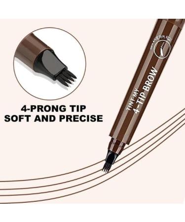 3PCS 4 Tipped Precise Brow Pen Waterproof 4 Point Eyebrow Pencil Waterproof Liquid Eyebrow Pen Makeup Long Lasting 4 Fork Tip Brow Pen Cosmetic Microblade Brow Pencil (05 Black) - Buy Online on GoSupps.com