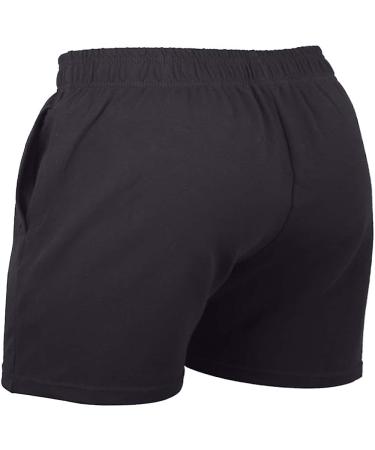 JEEING GEAR Men's Bodybuilding Gym Shorts 5 Inseam Black - Medium, Cotton, Pocket, Sports Training | Workout Shorts - Buy Online on GoSupps.com