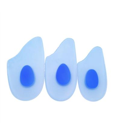 Heel Grips Silicone Extra Soft Shock Absorption Foot Orthotic Inserts Women Soft Stand for Spurs and Heel Blister Prevention (Color : Silicone Frosted Matte Surface Size : Small) Small Silicone Frosted Matte Surface