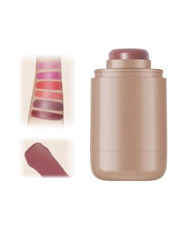Pocket Blush Stick Multipurpose Long Lasting Smooth Blush Stick 3-in-1 Buildable Natural Matte Blush Stick for Cheeks Eyes and Lips (#5 Soft mauve Standard) #5 Soft Mauve 1 count (Pack of 1)