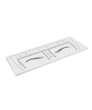 Healeved Eyebrow Ruler 10pcs Eyebrow Design Ruler Tools Eyebrow Shaping Ruler Drawing Tool Shape Disposable