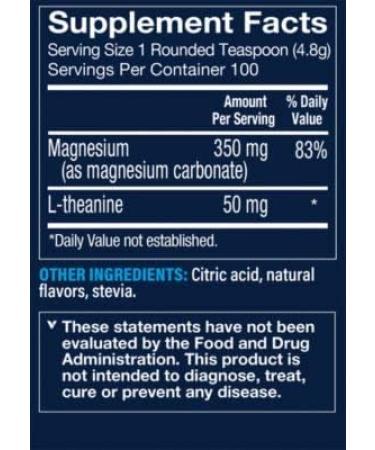 Raspberry Lemon Magnesium Relax Powder - 16.9 oz. / 100 Servings - Supports Stress & Muscle Relaxation - Buy Online on GoSupps.com