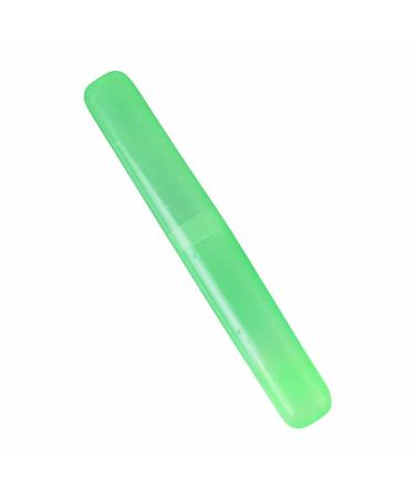 1 Pc Plastic Box Multicolor Set Toothbrush Case Portable Travel Camping Toothbrush Storage Box Makeup Brush Holder Dustproof Cover with Breathable Air Hole BluNice and Attractive(Green One Size) Green One Size