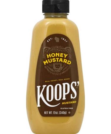 Koops Mustard squeeze Honey, 12 oz