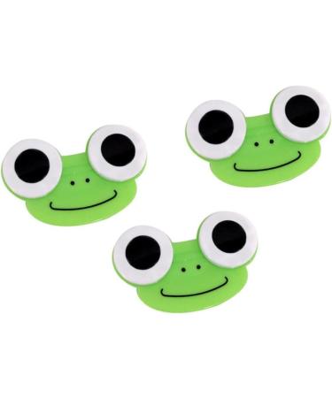 Hperu Cartoon Contact Lens Case - Frog Shape Holder 3pcs Cute Animal Design International Shipping Available - Buy Online on GoSupps.com