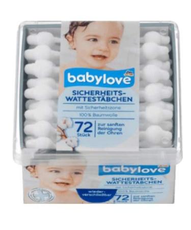 babylove safety cotton buds 720 pieces (10x 72 pack)