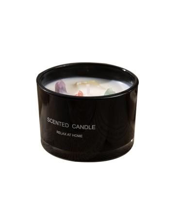 Scented Candles for Crystal Stone | Scented Candles for Home| Wood & Vanilla Scented Candle | Candle for Men | Soy Candles for Home Scented | Holiday Candle Wood Wicked Candles | Relax at Home