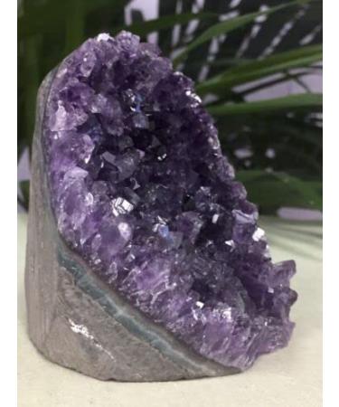 Large Amethyst Cluster Geode Crystal Quartz Cut Base Amethyst