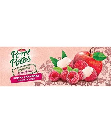 MATERNE POM'POTES - Bangkok Apple Raspberry Touch of Lychee 4X90G - (Pack of 4) - Buy Online on GoSupps.com