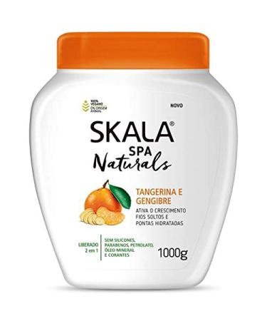 Skala SPA Naturals Tangerina e Gengibre - Tangerine Ginger Hair Treatment 1000g - Imported from Brazil