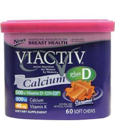 Calcium Plus D (Caramel) 60 Chews by Viactiv