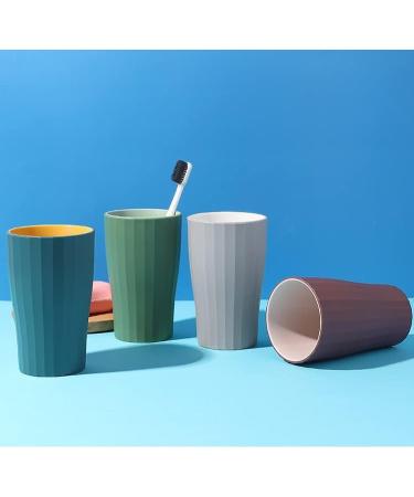 Whale Mouthwash Toothbrush Cup - Unbreakable Bathroom Tumbler with Easy Grip - 360ML Capacity (Green & Brown) - Buy Online on GoSupps.com