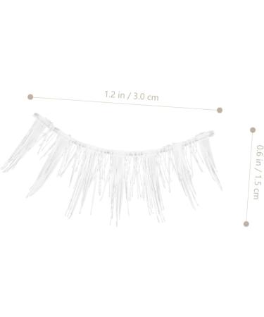 FOMIYES 3 Pairs Makeup False Eyelashes False Lash False Eyelashes Drama Lashes Cosmetic Lashes Natural False Eyelashes Carnival Makeup Supplies Upper Eyelashes Fiber 3d Fluffy White - Buy Online on GoSupps.com