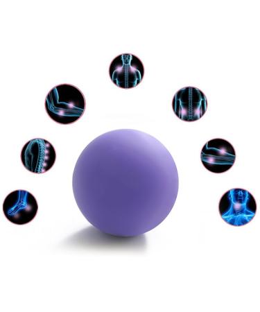 Verdant Touch Foot Massage Ball Massage Ball Yoga Fascia Rubber Round Foot Massager for Muscle Relaxation Purple