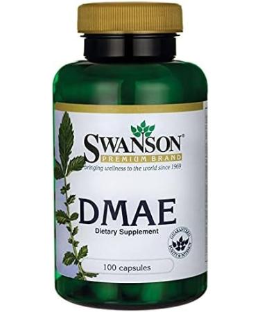 Swanson DMAE Complex 130mg - 100 Capsules (2 Pack) | Enhance Brain Health & Focus - Buy Internationally - Buy Online on GoSupps.com