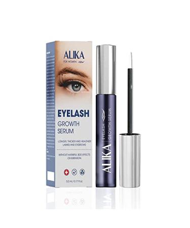 ALIKA Natural Cruelty-Free Nourish Lash Growth Serum Helps Eyelashes Longer Thicker Quickly Luscious and Safe for the Eyes with Rydensyl & Peptides Contained in Lash and Brow Growth Serum 5ML Pack of 1