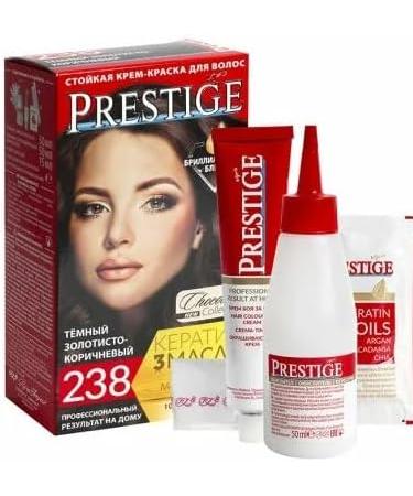  Vip's Prestige Cr me r sistante pour cheveux 238 fonc brun dor "Vip's Prestige" l'huile d'argan macadamia et chia/Cream hair dye Dark golden brown (2 pcs) - Buy Online on GoSupps.com