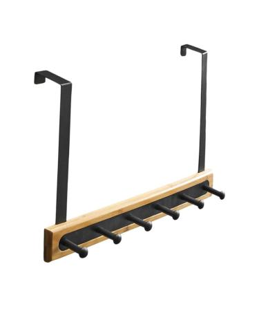Hemoton 1pc Nail Door Black The Back Hanger Over Hanging Household Hook Rack Creative Multifunctional