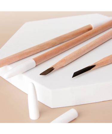 Pousbo Waterproof Wooden Eyebrow Pencil - Black/Brown | Easy to Apply, Non-Smudging (2 Pcs) - Buy Online on GoSupps.com