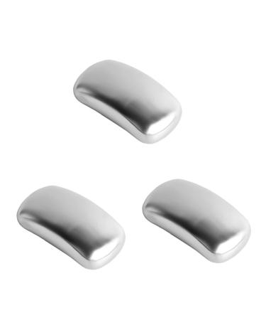 FRCOLOR 3pcs Absorbent Ordor Remover for Cooking Kitchen Deordorizing Smell Hand Wash Eliminating Odor Remover Soap Deordorizing Bar for Kitchen Stainless Steel Pumice Stone