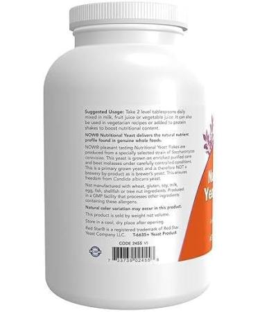 NOW Nutritional Yeast Flakes 284g - Buy Online on GoSupps.com