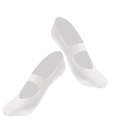Housoutil 1 Pair Beach Socks Ballet Socks Silicone Ship Socks Arch Socks Compression Silicone Moisturizing Socks Cracked Heel Socks Socks Protector White Men and Women Spa