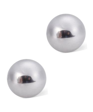 Beaupretty 2 pieces pair of hand surface massage gauge Hand leisure ball health balls Gymnasium balls massage ball gymnasium ball chinese style trainer handball fitness massage globe