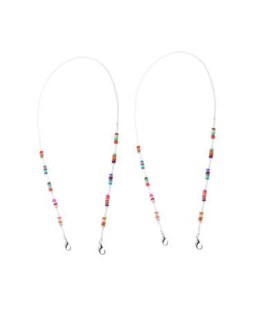 Sewoart 2st Mask Anti-drop chain Children's spectacle band Brillen band Children Glasses Accessories Maskierband Schnapps glass multi-purpose facial mask pearls lanyard polymer tone