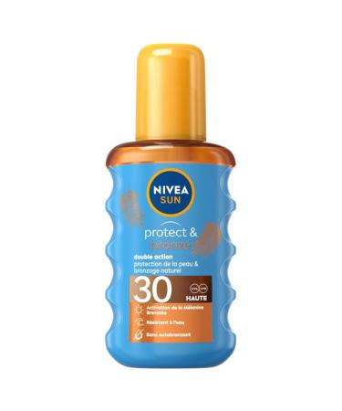 Hygi ne Beaut NIVEA - Sun Oil Protect and Bronze SPF 30 200ml - Pack of 2 - Free Delivery