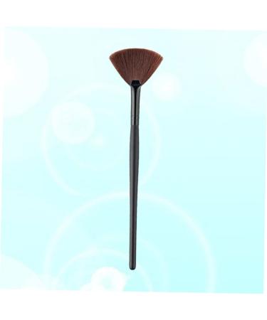 POPETPOP Makeup Brush Face Brush Makeup Blush Facial Highlighter Brush Loose Brush Fan Shaped Brush Makeup with Wooden Handle Applicator Liquid Blush Hair Fan Tricolor - Buy Online on GoSupps.com