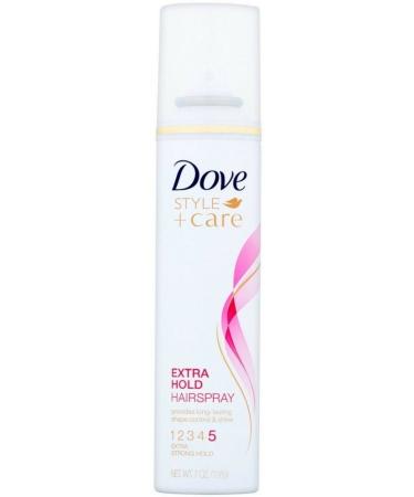 Dove Style + Care Hairspray Strength & Shine Extra Hold 7 oz ( Pack of 2) Unscented 7 Ounce (Pack of 2)