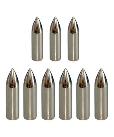 JJZS 12 Pack Glue on Field Points 100 Grain Glue on Target Aluminum Arrow Points Wood Arrow Tips Glue on 100 Grain Glue Arrow Tips