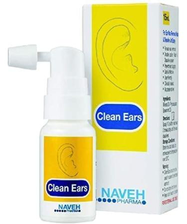Naveh Pharma CleanEars Earwax Removal Spray Ear Wax Softener Cleaner Ear Irrigation and Wax Dissolution – All-Natural Patented Formula – Nonirritant – for Kids and Adults (1 Fl Oz) 1 Fl Oz (Pack of 1)