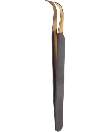 Professional Stainless Steel Curved Eyelash Extension Tweezers - Ergonomic Portable & Safe for Home Use - Buy Online on GoSupps.com