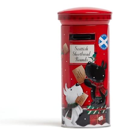 Hezvic Scottish Shortbread Round Biscuits in Postbox Tin - Traditional Scottish Shortbread Biscuit - Assorted Shortbread Biscuits for Christmas or Easter Treats - Buy Online on GoSupps.com