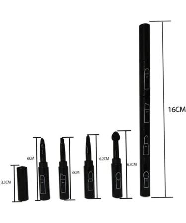 Sanfiyya 4-in-1 Premium Makeup Brush Set - Portable Lip Eye Shadow & Eyebrow Brushes - Travel-Friendly Black Kit for Flawless Application - Buy Online on GoSupps.com