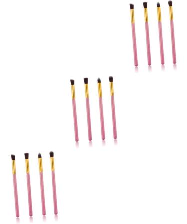 DOITOOL 12 Pcs Eyeshadow Eye Shadow Eye Cosmetic Brushes Eye Make-up Brush Kit Set Beauty Tools Dropshipping mediumx3pcs Pink+goldx3pcs - Buy Online on GoSupps.com