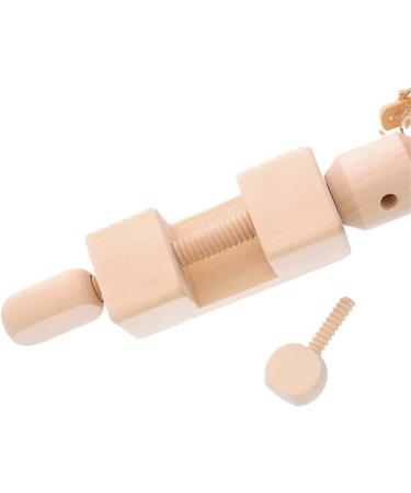Wooden Umbrella Swift Yarn Winder Holder - 24 Bobbin Winder for Knitting - Beige - Buy Online on GoSupps.com