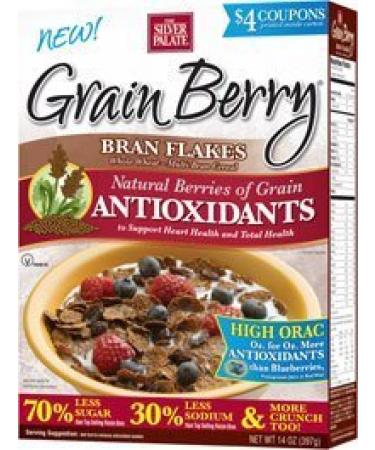 Grain Berry Cereal, Bran Flakes, (The Silver Palate), 12 Oz - Pack of 4