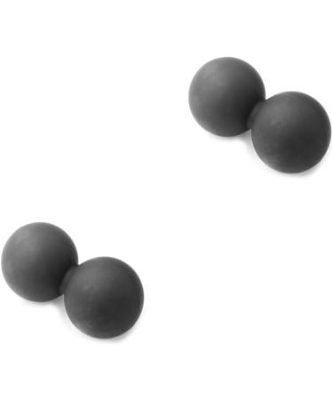 Minkissy Lacrosse Ball & Fitness Towels Set - High Density Muscle Roller & Yoga Mat Tear Resistant Sweat Absorbent - 2pcs Black for Studio & Relaxation - Buy Online on GoSupps.com