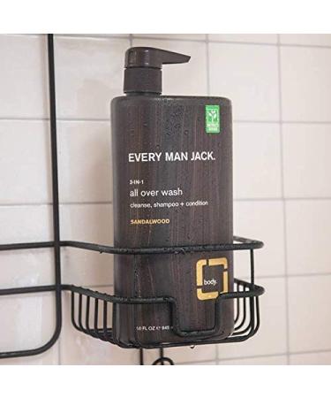 Every Man Jack 3-in-1 All Over Wash Sandalwood 32oz - Natural Men's Body Wash - Buy Online on GoSupps.com