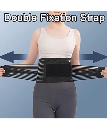Premium Hosing Carrier Lower Back Support | Compression Belt for Men & Women | Relief for Herniated Disc Sciatica & Scoliosis | XXL/XL Black - Buy Online on GoSupps.com