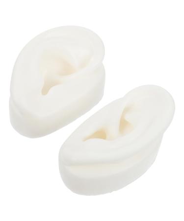 Healeved 1 Pair Artificial Ears Nose Straightener Artificiales para Ear Jewelry Ear Model Fake Ears Artificial Silicone Ear Simulation Ear Mold Imitation Ear Mold Child Green Medium